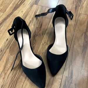 Black Suede High Heels